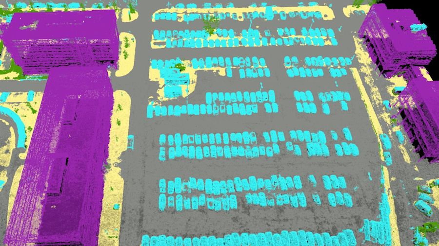 Classified point cloud